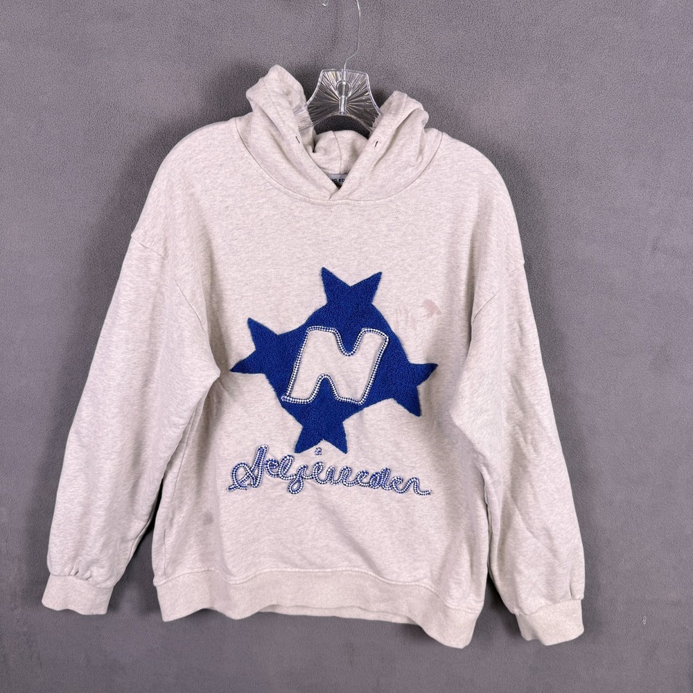 Aelfric Eden Hoodie Womens Medium Stellaris Embroidered Star Fleece Pullover‎
